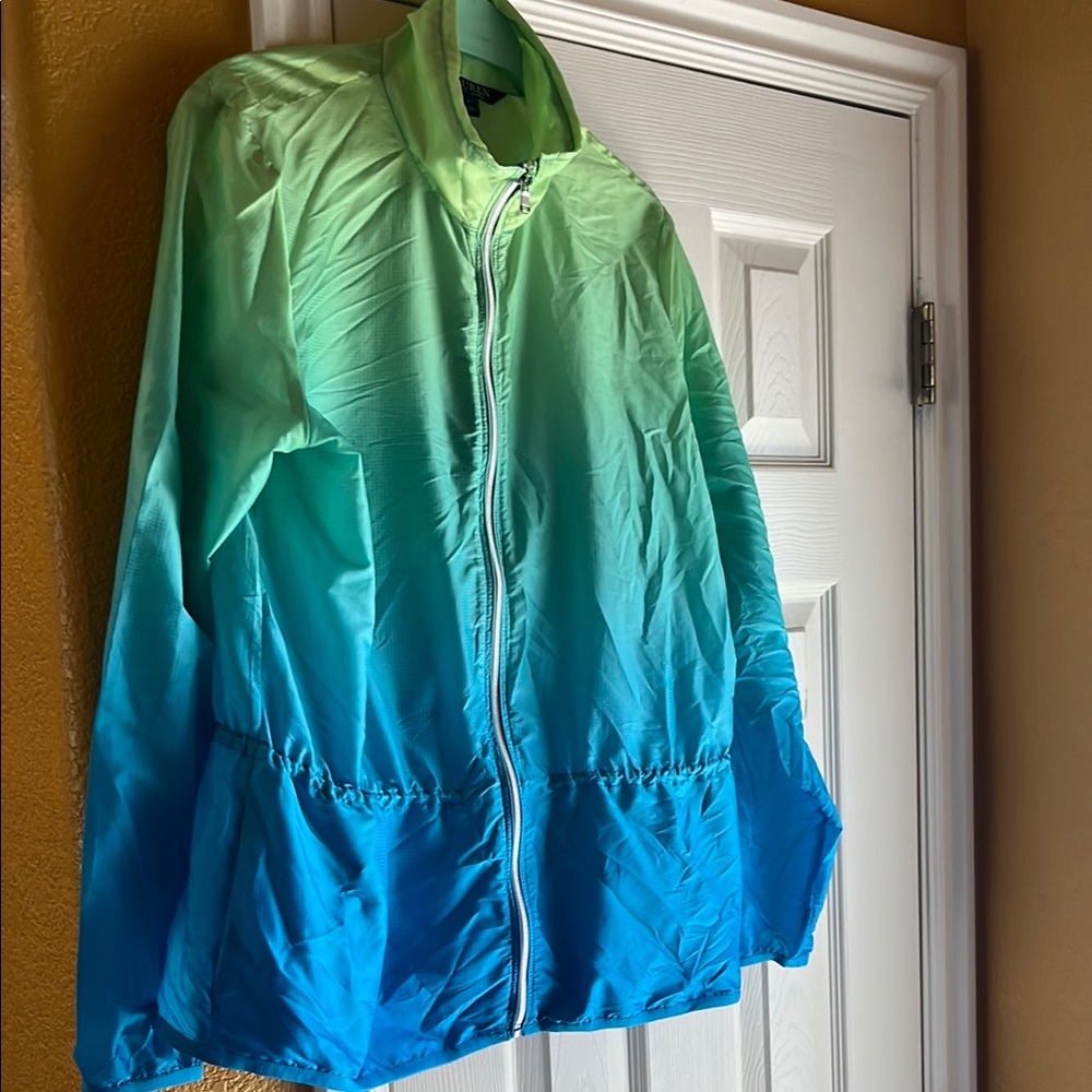 Lauren color blend ombré lightweight jacket